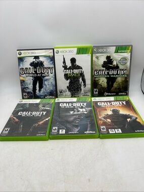 Xbox 360 Call Of Duty Lot Of 6(Black Ops, Ghost, MW3, Black Ops 3, Modern Warfar